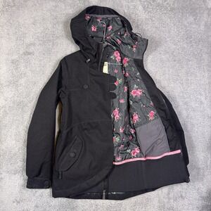 Nike Snowboarding Jacket Womens S NKSN Oregon Ski Parka Tech Y2K Floral Full Zip